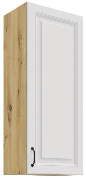 STILO ab | horní skříňka 45G-108 1F se 3 policemi | 45 cm | EXTRA VYSOKÁ | UNI dvířka | artisan/bílá