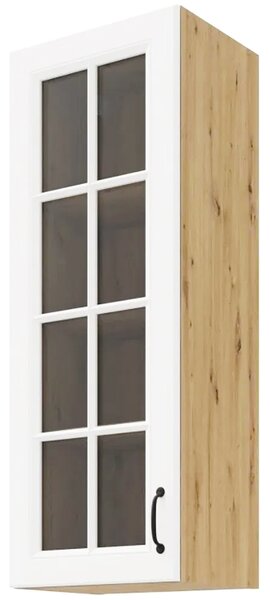 STILO ab | horní skříňka 40GS-108 1F se 2 policemi | 40 cm | EXTRA VYSOKÁ | UNI dvířka | artisan/bílá