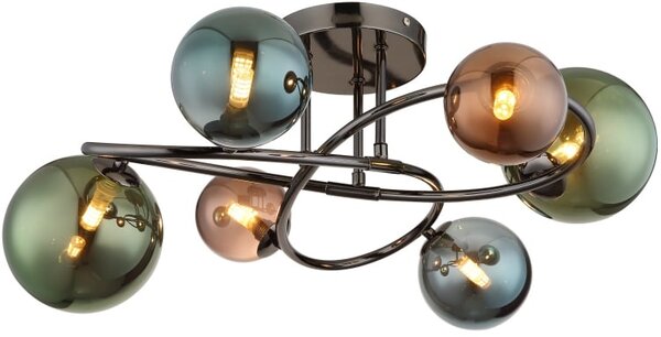 Globo Lighting Riha stropní světlo 6x3.5 W zelená-kouřová-modrá-šedá 56142-6D