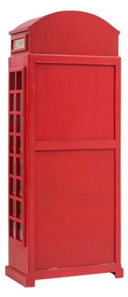 SOB Nábytek - Dřevěná vitrína London červená - F0A00000959W