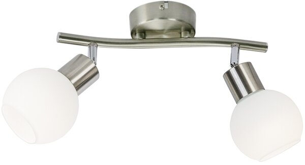 Globo Lighting Loxy nástěnné svítidlo 2x5 W bílá-nikl 871602016X