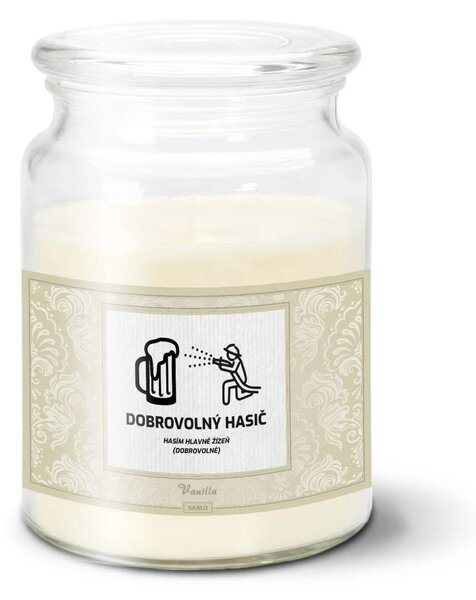 Sablio Svíčka Dobrovolný hasič - 500 g