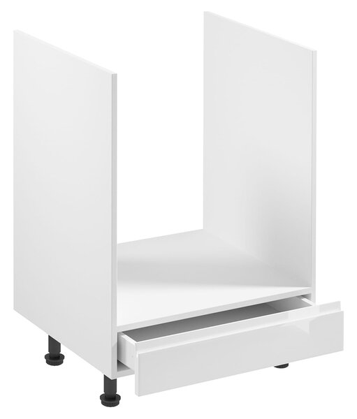 ASPEN b | dolní skříňka D60ZK pro vestavnou troubu | 60 cm | bílá lesk