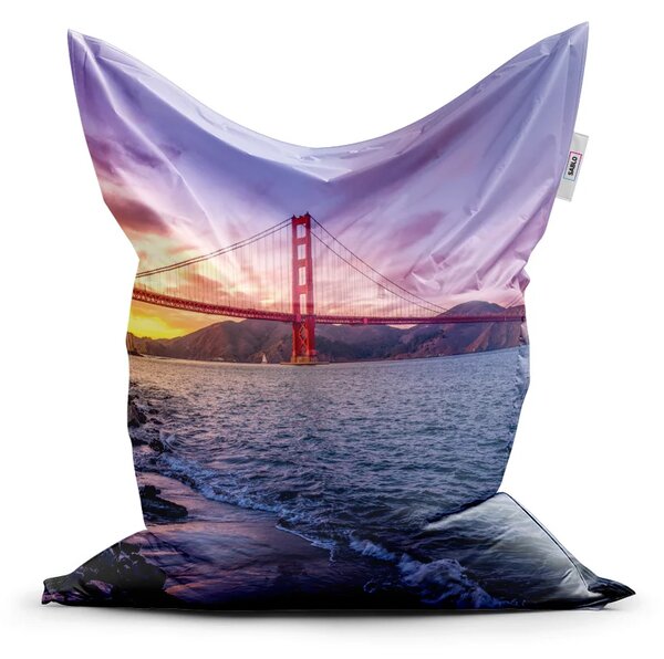 Sablio Sedací vak Classic Golden Gate 5 - 150x100 cm