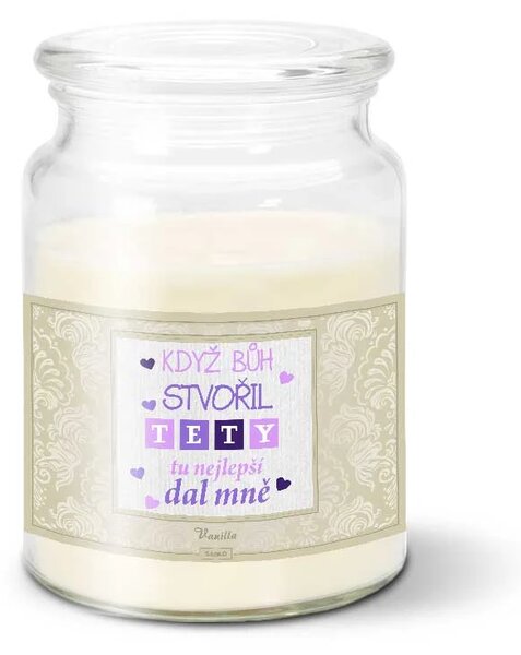 Sablio Svíčka Když Bůh stvořil tety - 500 g
