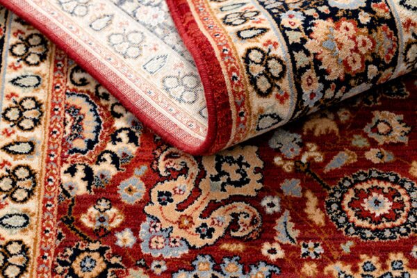 Koberec KESHAN Fredzle, Ornament, ramka orientální 7573/53577 bordo / granát