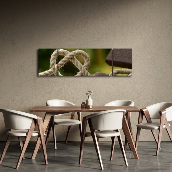 Obraz srdce z lana (170x50 cm)
