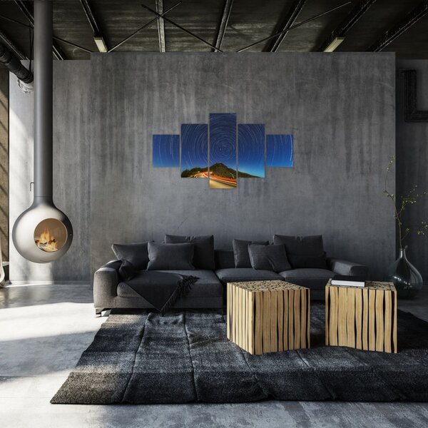 Obraz rotujících hvězd (125x70 cm)