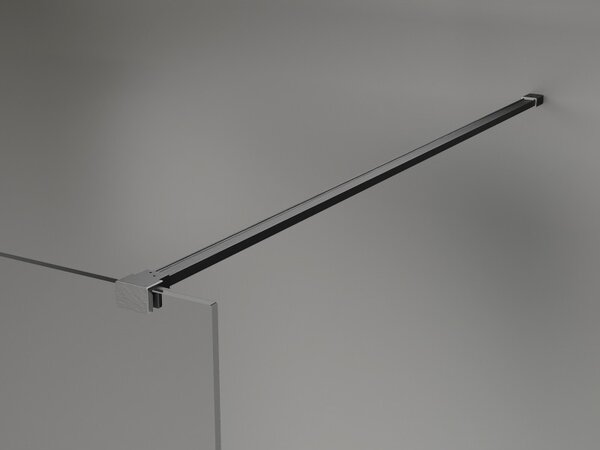 Mexen, Mexen Kioto-X sprchová stěna 60 x 200 cm, grafit 10 mm, pistolově šedá kartáčovaná - 800-060-101-66-40-X