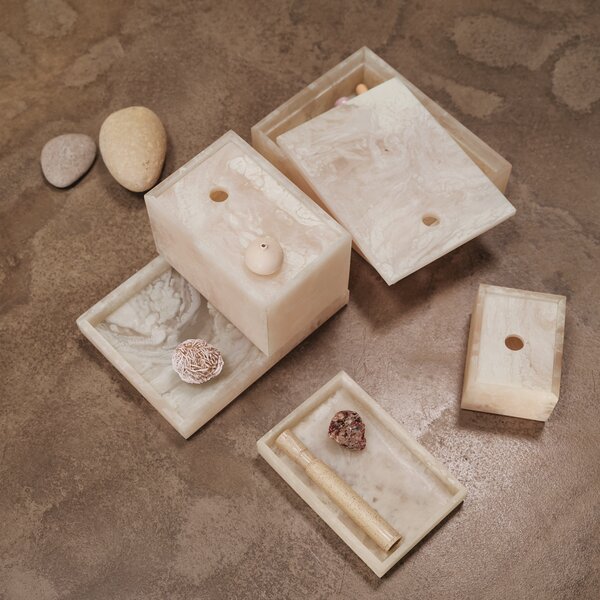 FERM LIVING Úložný box Mist Box, M, Pearl