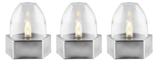 Livarno home Solární LED svítidlo, 3dílná sada (solární LED lampa, 3dílná sada) (100372405002)