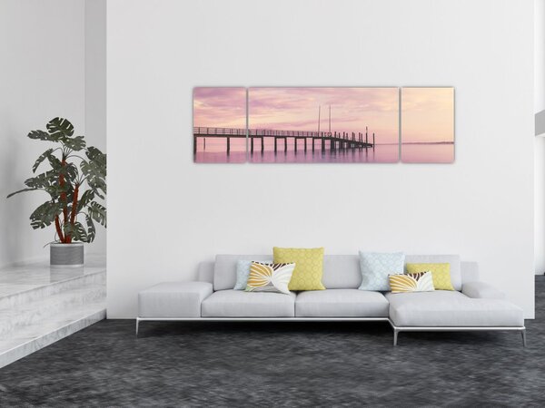 Obraz - Přístav (170x50 cm)