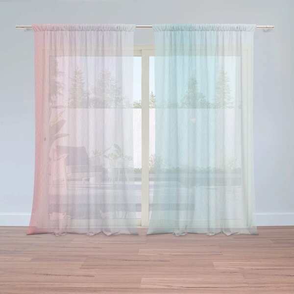Sablio Záclony Cukrová vata : 2ks 150x250cm