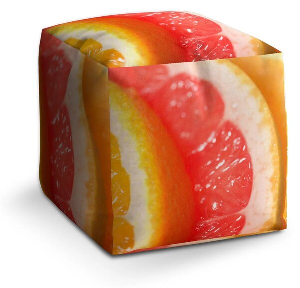 Sablio Taburet Cube Citrusy - 40x40x40 cm