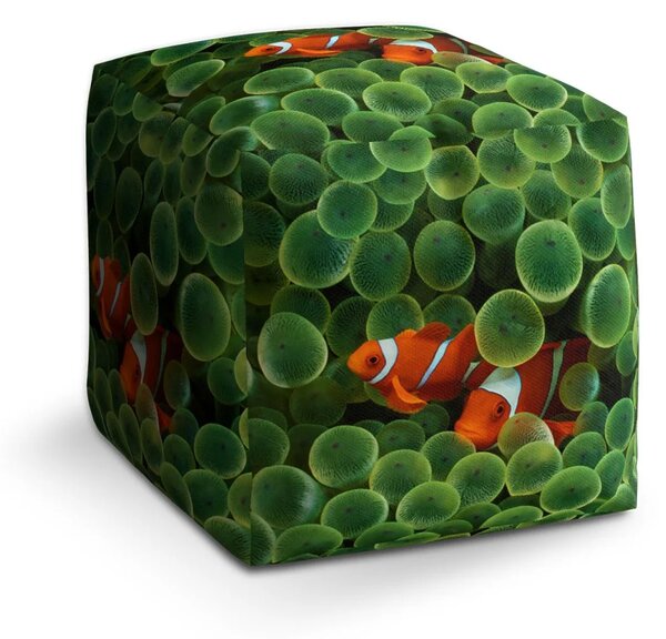 Sablio Taburet Cube Klaun očkatý - 40x40x40 cm