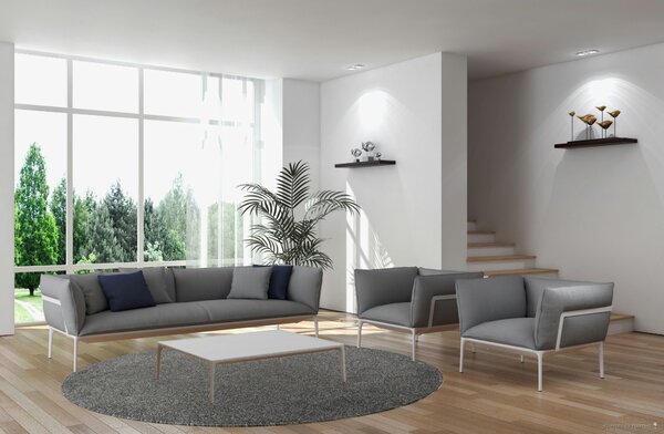 Vopi, Kusový koberec Apollo Soft hnědý kruh, 80x80 (průměr) kruh, hnědá, chodba / předsíň
