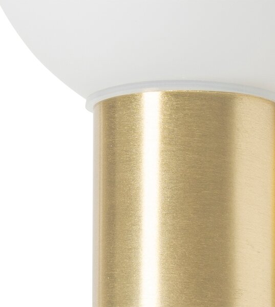 Moderní nástěnná lampa zlatá IP44 - Cederic Up