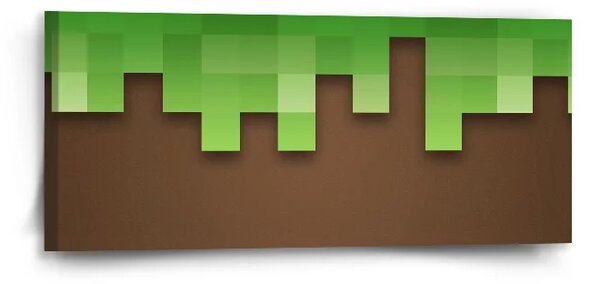 Sablio Obraz Green Blocks - 110x50 cm