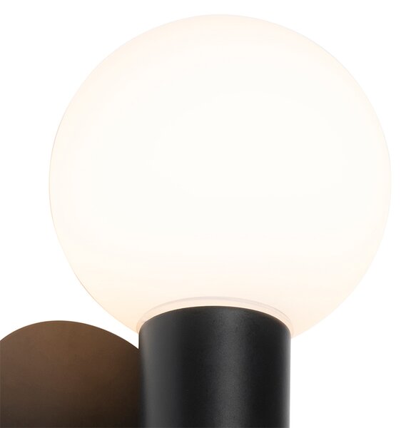 Moderní nástěnná lampa černá IP44 2-světlo - Cederic