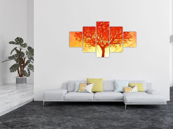 Obraz - Strom v záři slunce (125x70 cm)
