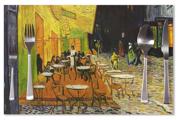 Sablio Prostírání Terasa kavárny v noci - Vincent van Gogh: 40x30cm