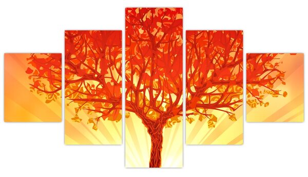 Obraz - Strom v záři slunce (125x70 cm)