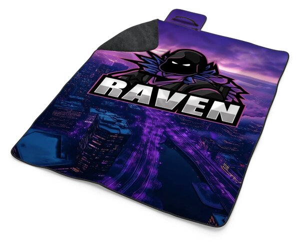 Sablio Plážová deka FORTNITE RAVEN Steampunk město: 200x140 cm