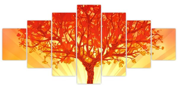 Obraz - Strom v záři slunce (210x100 cm)