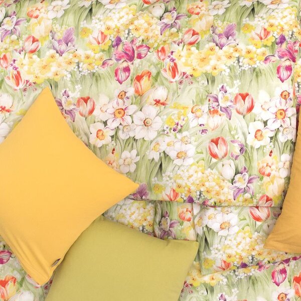 Povlečení SATÉN DESIGN spring dream pestrá 140 x 200/70 x 90 cm