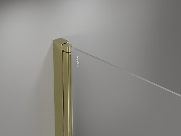 Mexen Mist-B, 1-křídlé sprchové dveře 105 cm, čiré sklo, zlatý lesklý profil, 8A2-105-001-50-00
