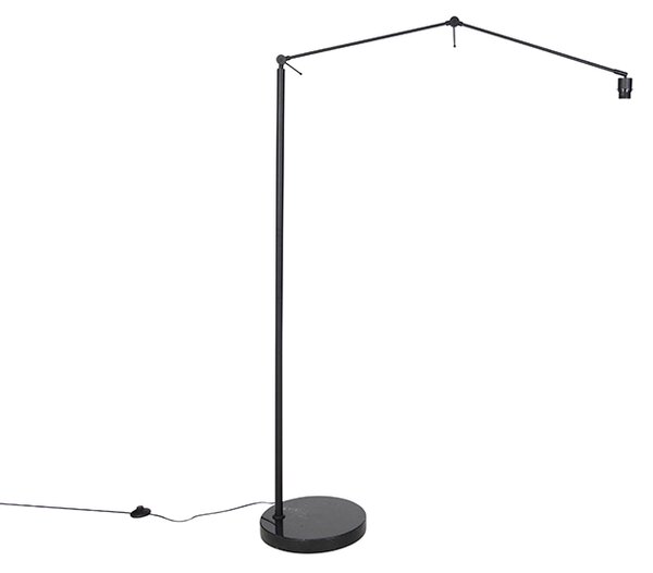 Moderní stojací lampa černá nastavitelná - Editor
