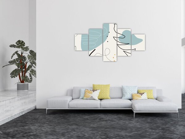 Obraz - Ilustrace listu (125x70 cm)