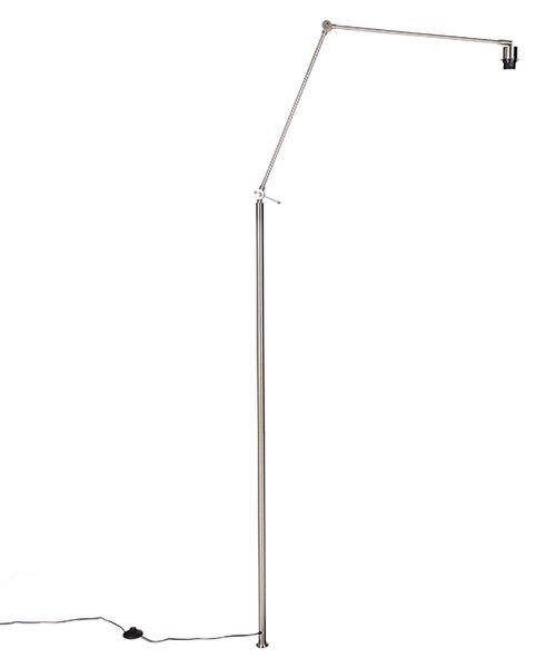 Stojací lampa s ramenem z oceli - Editor