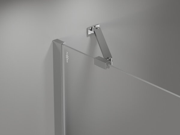 Mexen Mist-H, 1-křídlé sprchové dveře levé 120 cm, čiré sklo, chromový profil, 8A5-120-001-01-00-L