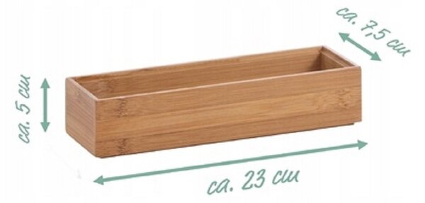 Zeller Present Organizér do šuplíku kuchyně i koupelny, příborník BAMBOOZ (23,5x7,5x5)