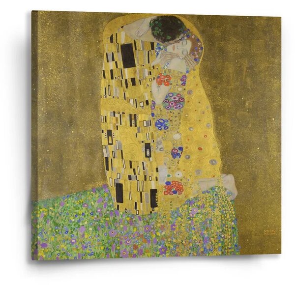 Sablio Obraz Polibek - Gustav Klimt - 50x50 cm