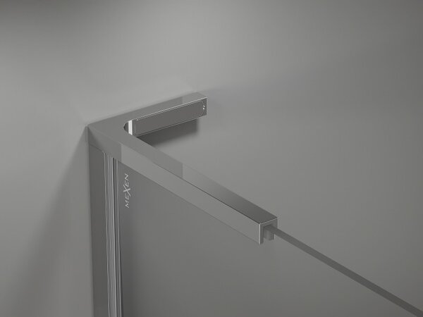 Mexen, Mexen Kioto-X L sprchová stěna 80 x 200 cm, 10 mm průhledná, chrom - 800-080-107-01-00-X