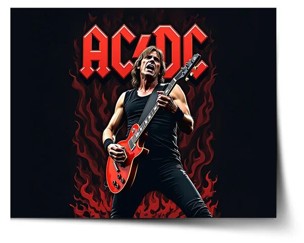 Sablio Plakát ACDC Kytarista - 60x40 cm