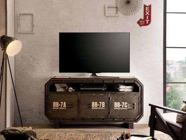 SOB Nábytek - Kovový TV stolek Bellagio 160 cm mango - F0A2156W