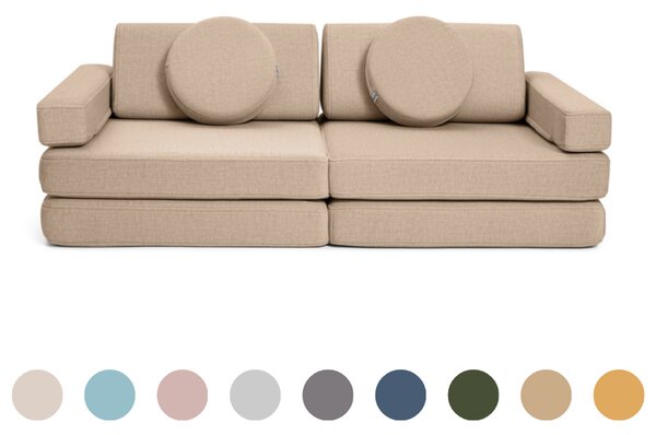 Rozkládací malá dětská pěnová pohovka a bunker SHAPPY PLAY SOFA ORIGINAL MINI více barev Barva: Mustard