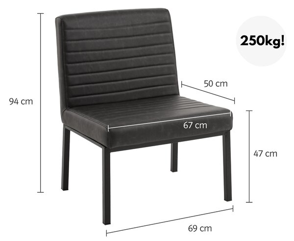 Sob nábytek - XXL židle Bristol 250 kg! - F0A2166W