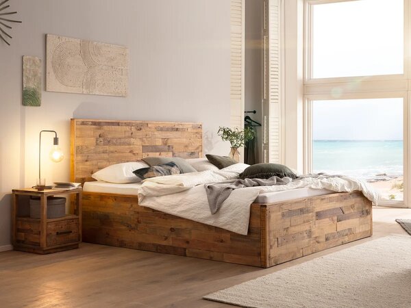 Sob nábytek - Masivní postel 180x200 Santiago recyklované dřevo - F0A2200W