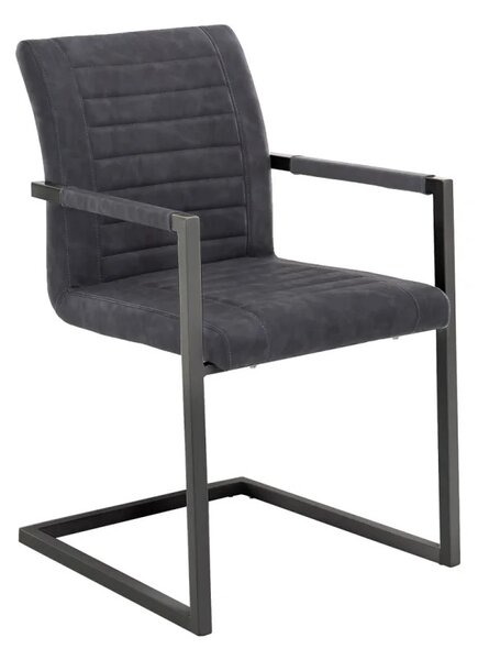 Sob nábytek - Set 2 čalouněné jídelní židle Bristol šedé - F0A2187W