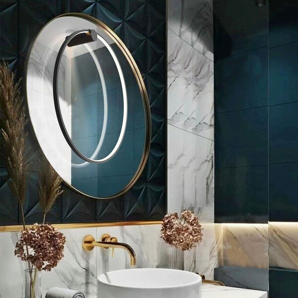 Light Prestige Mirror nástěnné svítidlo 1x47 W černá LP-999/1W L BK CCT