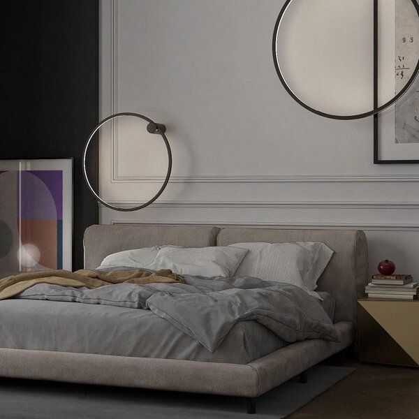 Light Prestige Mirror nástěnné svítidlo 1x47 W černá LP-999/1W L BK CCT