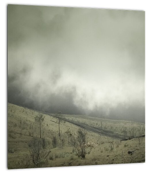 Obraz krajiny před bouři (30x30 cm)