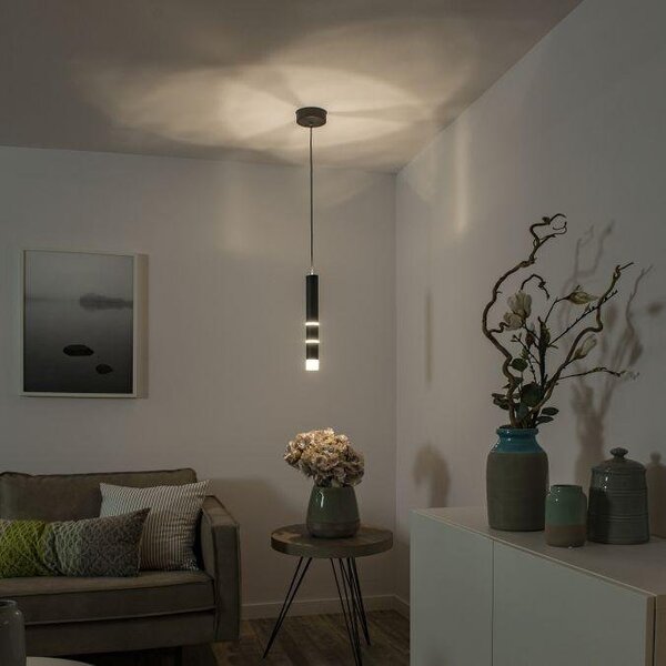 Paul Neuhaus Závěsné LED svítidlo PURE VEGA, 12W, ø 20 cm, 3000K Barva: Mosaz