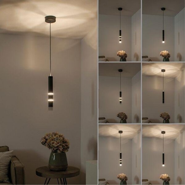 Paul Neuhaus Závěsné LED svítidlo PURE VEGA, 12W, ø 20 cm, 3000K Barva: Mosaz