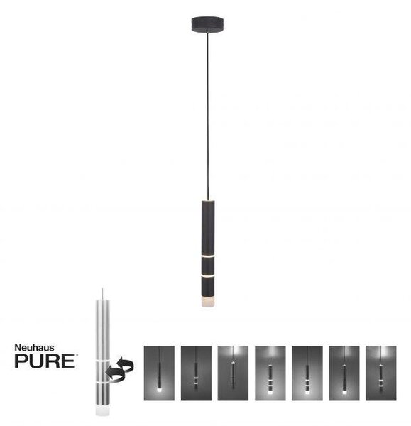 Paul Neuhaus Závěsné LED svítidlo PURE VEGA, 12W, ø 20 cm, 3000K Barva: Mosaz