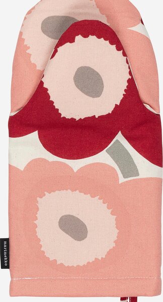 Marimekko Kuchyňská rukavice Pieni Unikko vínová korálová